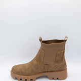 B52 by Bullboxer Lug Booties for Women in Off Oak Brown
