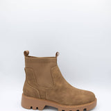 B52 by Bullboxer Lug Booties for Women in Off Oak Brown