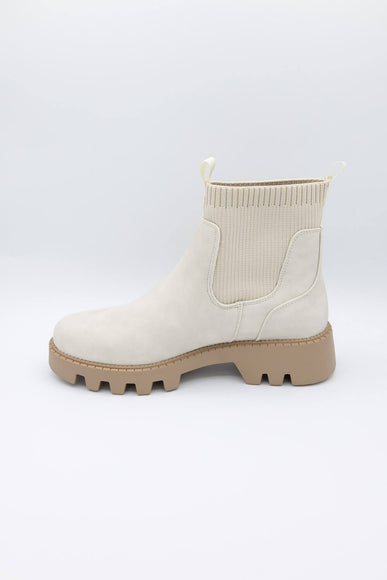 B52 by Bullboxer Lug Booties for Women in Off White