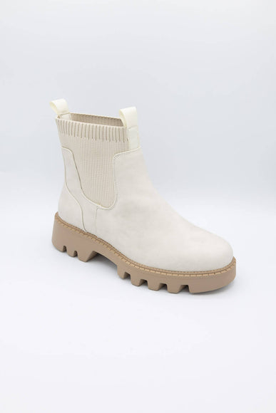 B52 by Bullboxer Lug Booties for Women in Off White