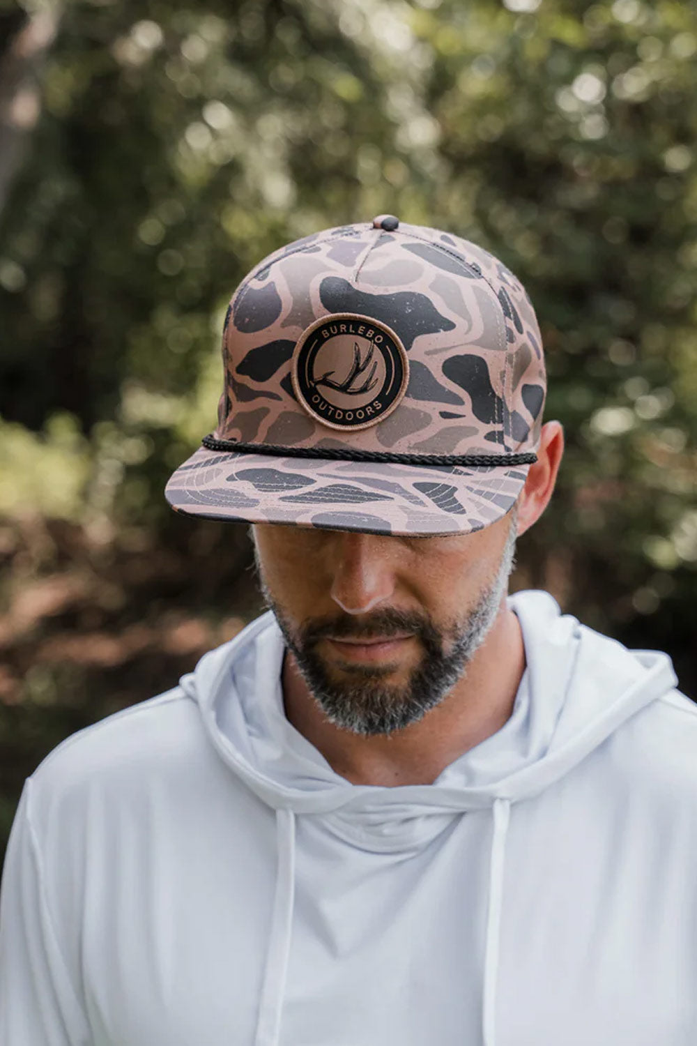 Burlebo Antler Patch Hat for Men in Camo