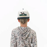 Burlebo Youth Performance Hoodie for Boys in Grey Camo