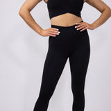 Buttery Soft Flare Leggings for Women in Black