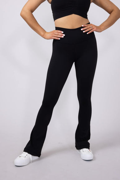 Buttery Soft Flare Leggings for Women in Black