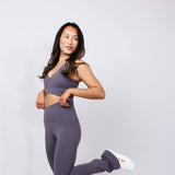 Buttery Soft Flare Leggings for Women in Charcoal