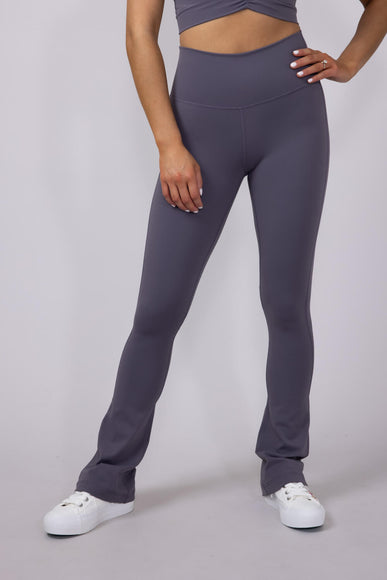 Buttery Soft Flare Leggings for Women in Charcoal