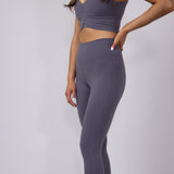 Buttery Soft Flare Leggings for Women in Charcoal