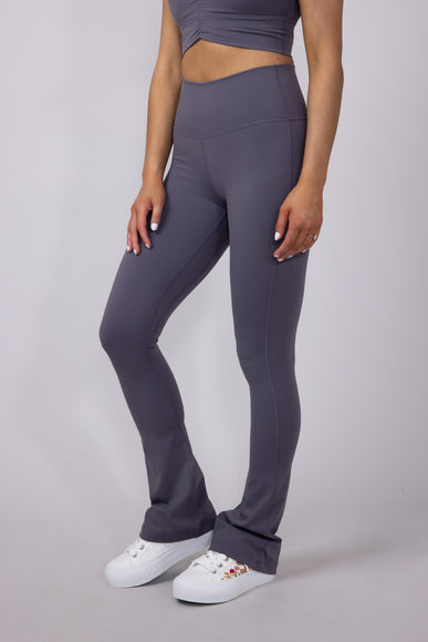 Buttery Soft Flare Leggings for Women in Charcoal