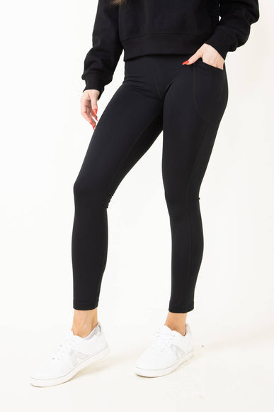 By Together Finish Line Active Leggings for Women in Black