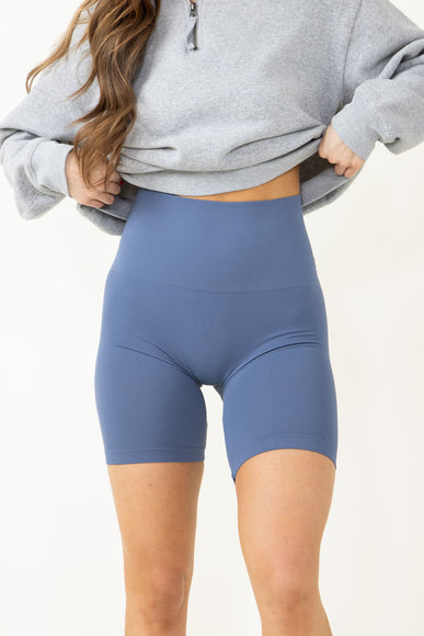 By Together Ride Home Biker Shorts for Women in Blue