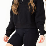 By Together Stay Centered Biker Shorts for Women in Black