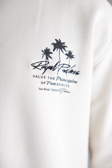 Royal Palms Crewneck for Men in Sand 