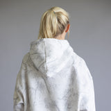 Camo Fleece Hoodie for Women in Grey