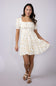 Floral Tiered Dress for Women in Ivory
