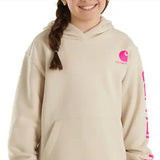 Carhartt Graphic Sweatshirt for Girls in Malt White