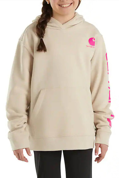 Carhartt Graphic Sweatshirt for Girls in Malt White