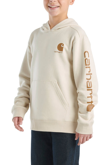 Classic Carhart Youth Pullover Hoodie in Beige