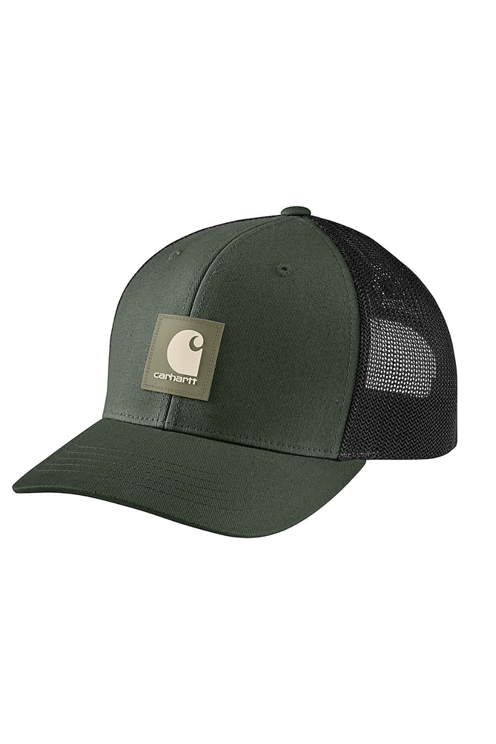 Carhartt Logo Patch Mesh Back Cap in Dark Green