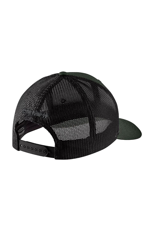 Carhartt Logo Patch Mesh Back Cap in Dark Green