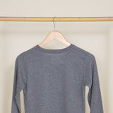 Carhartt Youth Logo Long Sleeve T-Shirt for Boys in Grey