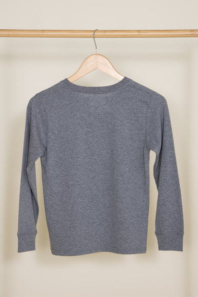 Carhartt Youth Logo Long Sleeve T-Shirt for Boys in Grey