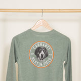 Carhartt Youth Pocket Dog Graphic Long Sleeve T-Shirt for Boys in Green
