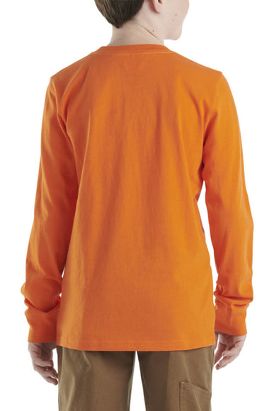 Carhartt Graphic Long Sleeve T-Shirt for Boys in Bright Orange
