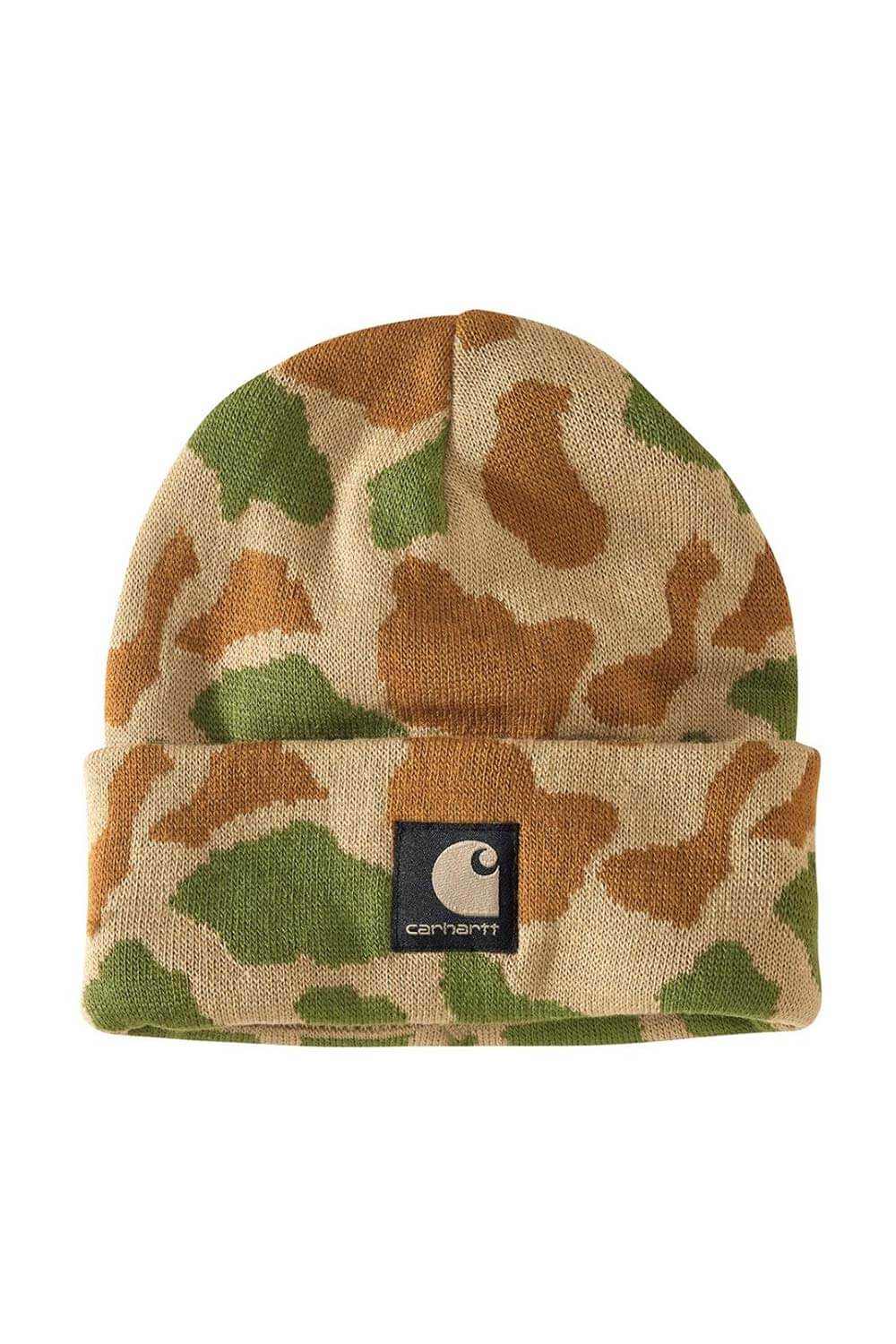 Carhartt Knit Beanie in Camo 105968A13 Glik's