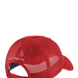 Carhartt Canvas Mesh Back Cap in Red