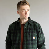 Carhartt Flannel Sherpa Lined Shirt Jacket for Men in Green