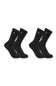 Carhartt Force Midweight 2 Pack Crew Socks for Men in Black