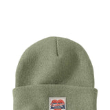Carhartt Knit Heart Patch Beanie for Women in Green