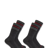 Carhartt Heavyweight Synthetic-Wool Blend 2 Pack Boot Socks for Men in Black