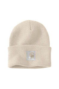 Carhartt Knit Satin Lined Beanies for Women in Oat Milk