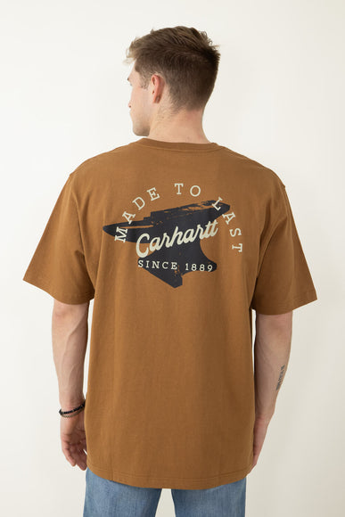 Carhartt Loose Fit Heavyweight Anvil Graphic T-Shirt for Men in Brown