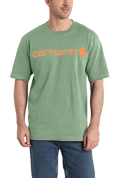 Carhartt Loose Fit Heavyweight Logo Graphic T-Shirt for Men in Green