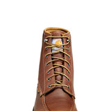 Carhartt Waterproof 6-Inch Wedge Boots for Men in Red Brown 