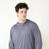 Carhartt Force Sun Defender Lightweight Hooded T-Shirt for Men in Grey