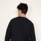 Carhartt Long Sleeve Camo Logo Sleeve Graphic T-Shirt for Men in Black
