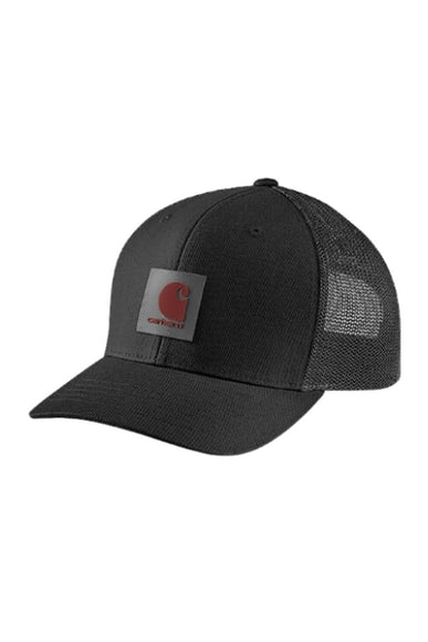 Carhartt Rugged Flex Logo Patch Trucker Hat for Men in Black