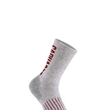 Carhartt Midweight Synthetic-Wool Blend Logo Crew 2 Pack Crew Socks for Men in Grey