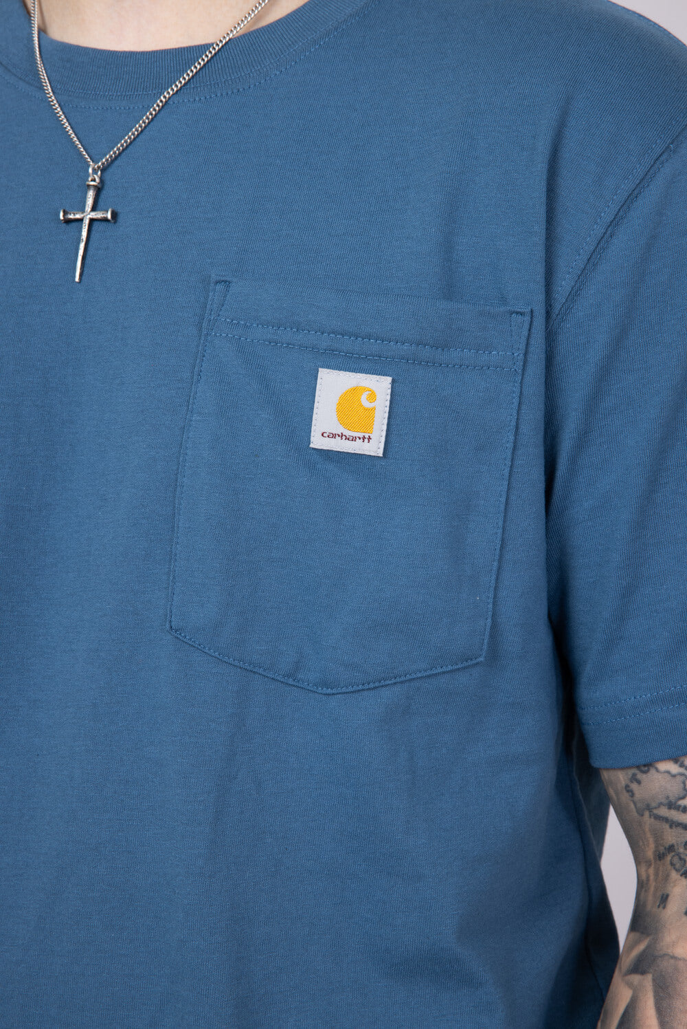 Carhartt Pocket Graphic T-Shirt for Men in Blue | 106760-HK8