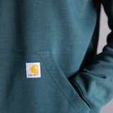 Carhartt Quarter Zip Sweatshirt for Men in Greenstone