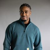 Carhartt Quarter Zip Sweatshirt for Men in Greenstone
