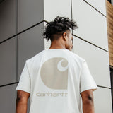 Carhartt Relaxed Fit Heavyweight Pocket C Graphic T-Shirt for Men in Malt White 
