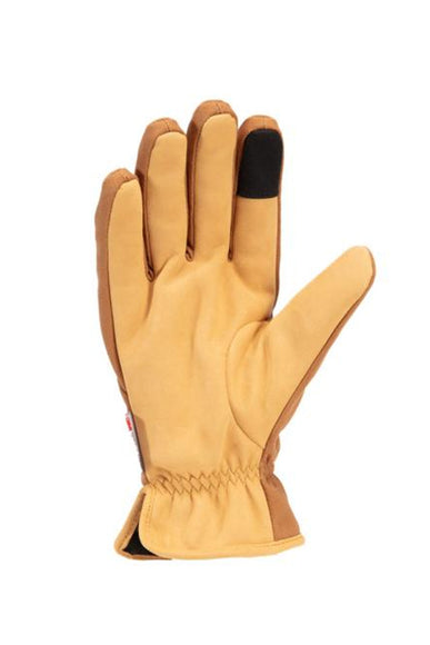 Carhartt Rugged Flex Insulated Open Cuff Gloves for Men in Brown