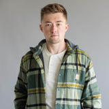 Carhartt Rugged Flex Relaxed Fit Fleece Lined Shirt Jacket for Men in Green Plaid