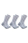 Carhartt Midweight Cotton Crew 3 Pack Socks for Men in Grey