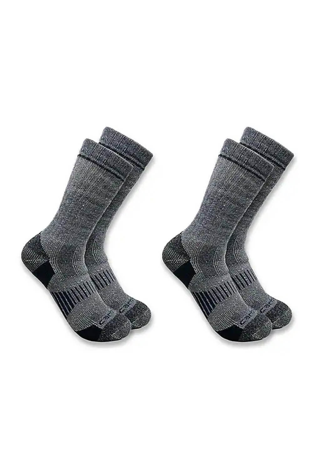 Carhartt Midweight Wool Blend 2 Pack Boot Socks for Men in Navy