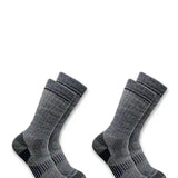 Carhartt Midweight Wool Blend 2 Pack Boot Socks for Men in Navy